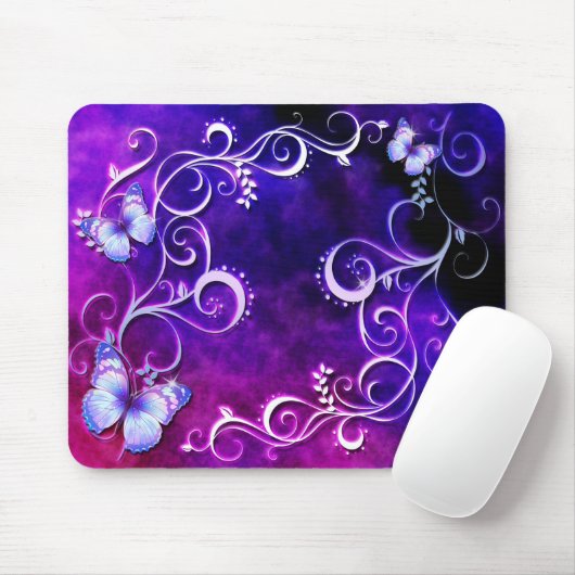 Butterfly Art 3 Mousepad Muismat (Met muis)