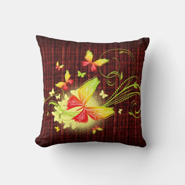 Butterfly Art 5 Pillow Kussen (Voorkant)