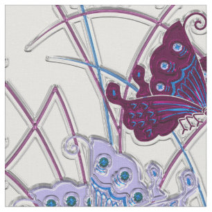 Butterfly Art 62A-62B-kleurenoptie Aangepaste verb Stof