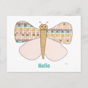 Butterfly Art Briefkaart-Erin Brie Art Postca Briefkaart