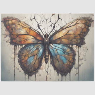 Butterfly Art Decoupage Paper | Abstract Butterfly Tissuepapier