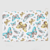 Butterfly Art Drawing Golfhanddoek (Horizontaal)