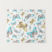 Butterfly Art Drawing Wandkleed (Voorkant (horizontaal))