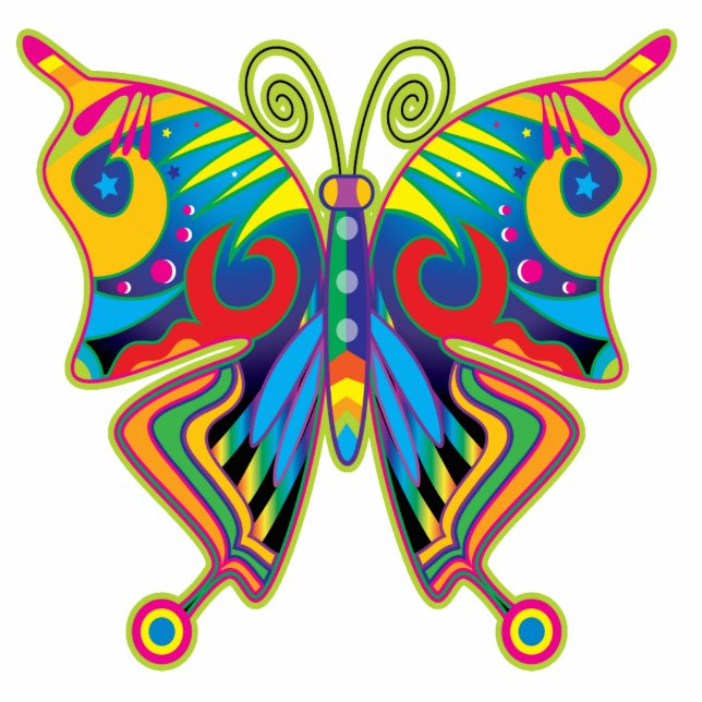 BUTTERFLY ART FOTOBEELDJE ORNAMENT (Voorkant)