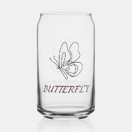Butterfly Art waterglas Blikvorm Glas