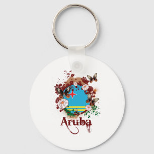 Butterfly Aruba Sleutelhanger