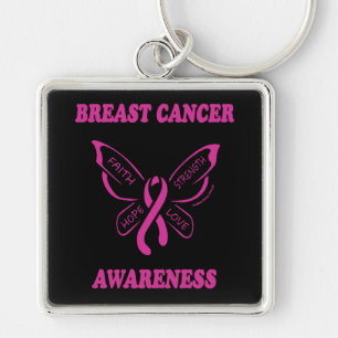 Butterfly/Awareness... Borstkanker Sleutelhanger
