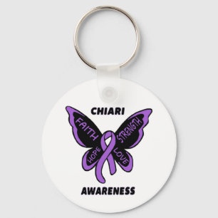 Butterfly/Awareness... Chiari Sleutelhanger
