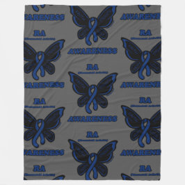 Butterfly/Awareness... Reumatoïde artritis Fleece Deken