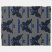 Butterfly/Awareness... Reumatoïde artritis Fleece Deken (Voorkant (Horizontaal))