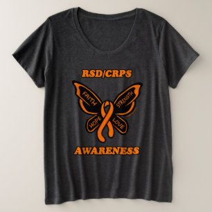 Butterfly/Awareness...RSD/CRPS Grote Maat T-shirt