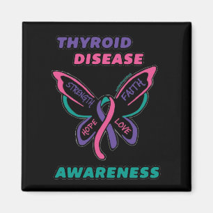 Butterfly/Awareness... Thyroid Disease Magneet