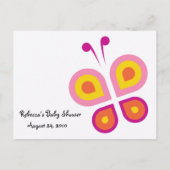 Butterfly - Baby shower Advice Kaarten (Achterkant)