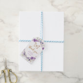 Butterfly baby shower dank u label cadeaulabel (Met Touw)
