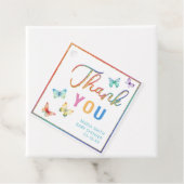 Butterfly Baby shower Dank u Labels (In situ)