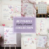 Butterfly Baby Sprinkle Girl Uitnodiging