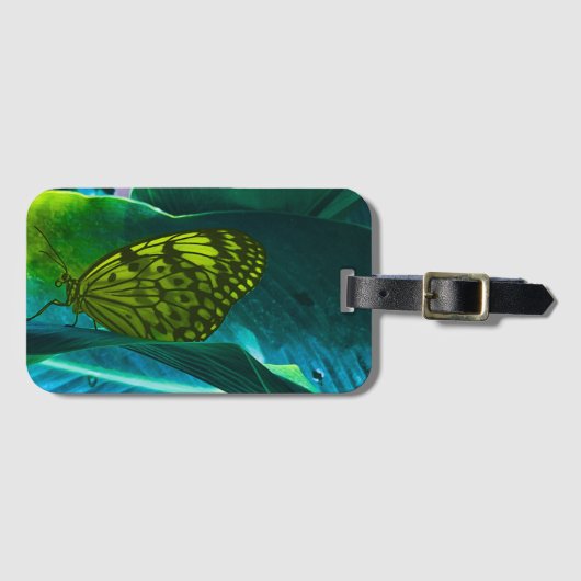 Butterfly bag label bagagelabel (Voorkant (horizontaal))