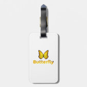 Butterfly Bagagelabel (Achterkant verticaal)