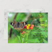 Butterfly Beauty Briefkaart (Voorkant / Achterkant)