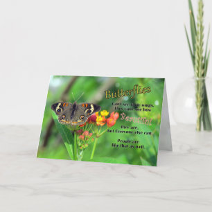 Butterfly Beauty Wenskaart Kaart