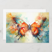 Butterfly Bedankkaart (Voorkant / Achterkant)