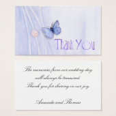 Butterfly bedankt visitekaartje (Voorkant /achterkant)