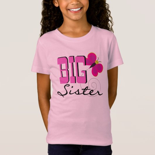 Butterfly Big Sister T-shirt (Voorkant)