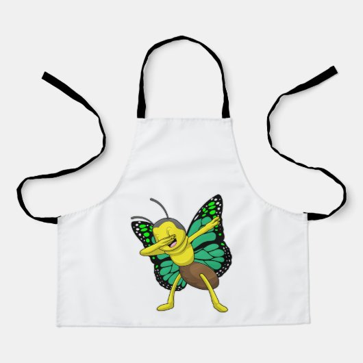 Butterfly bij Hip Hop Dance Dab Schort (Voorkant)