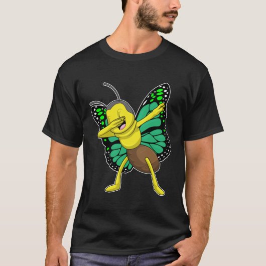 Butterfly bij Hip Hop Dance Dab T-shirt (Voorkant)