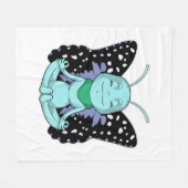 Butterfly bij Yoga Stretching Legs Fleece Deken (Voorkant (Horizontaal))