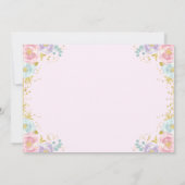 Butterfly Birthday Invitation Butterfly Kaart (Achterkant)