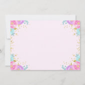 Butterfly Birthday Invitation Butterfly Kaart (Achterkant)