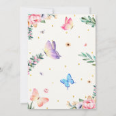 Butterfly Birthday Invitation Floral Party invite (Dos)