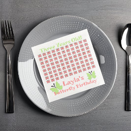 Butterfly Birthday Party Servet