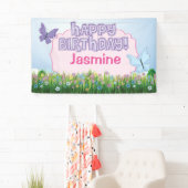 Butterfly Birthday Party Spandoek (Insitu)