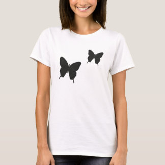 Butterfly Black en White Modern Romantic Top