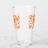 Butterfly Blessing in Sinaasappel Glas (Rechts)