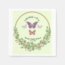 Butterfly Bliss: Baby shower servet