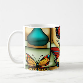 Butterfly Bliss - Kleurrijke Coffee Cup Design Koffiemok