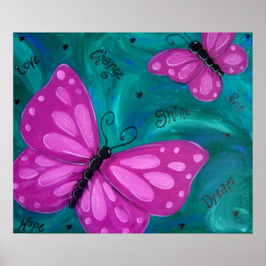 Butterfly Bliss Poster (Voorkant)