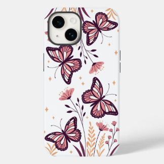 🌸 Butterfly Bloom Esthetisch – Dromerige Holograp Case-Mate iPhone 14 Hoesje