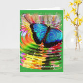 Butterfly Blue c'est une carte ne pas être Bugged (Fleur jaune)