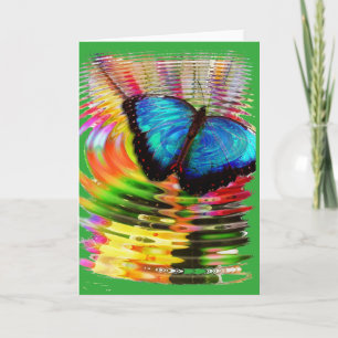 Butterfly Blue is een kaart die niet gebrand is