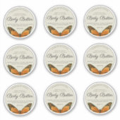 Butterfly Body Butter 2.5" Productlabel Sticker (Voorkant)