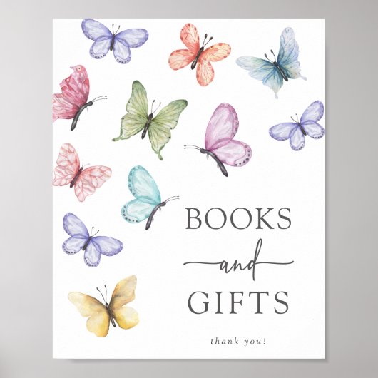 Butterfly Boeken en Geschenken Poster (Voorkant)
