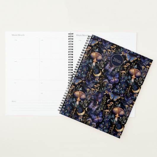 Butterfly Botanical Celestial Mystical Pattern Planner (Display)