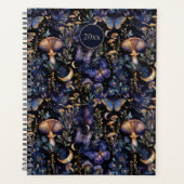 Butterfly Botanical Celestial Mystical Pattern Planner (Voorkant)