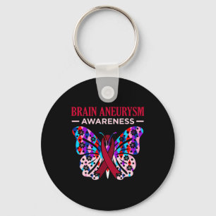 Butterfly Brain Aneurysm Awareness Maand Ondersteu Sleutelhanger