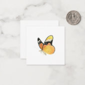 Butterfly-briefkaart Notitiekaartje (Voorkant / Achterkant in situ)