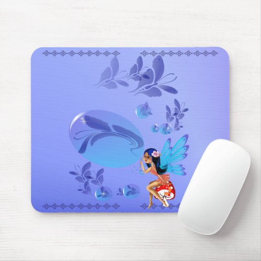 Butterfly Bubbles Mousepad Muismat (Met muis)